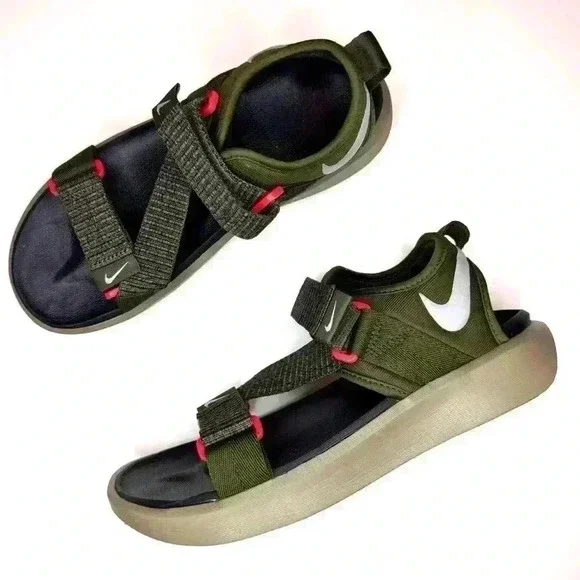 Nike Men’s Vista Sandal Rough Green/wolf Grey Strap Size-6 - Picture 6 of 11